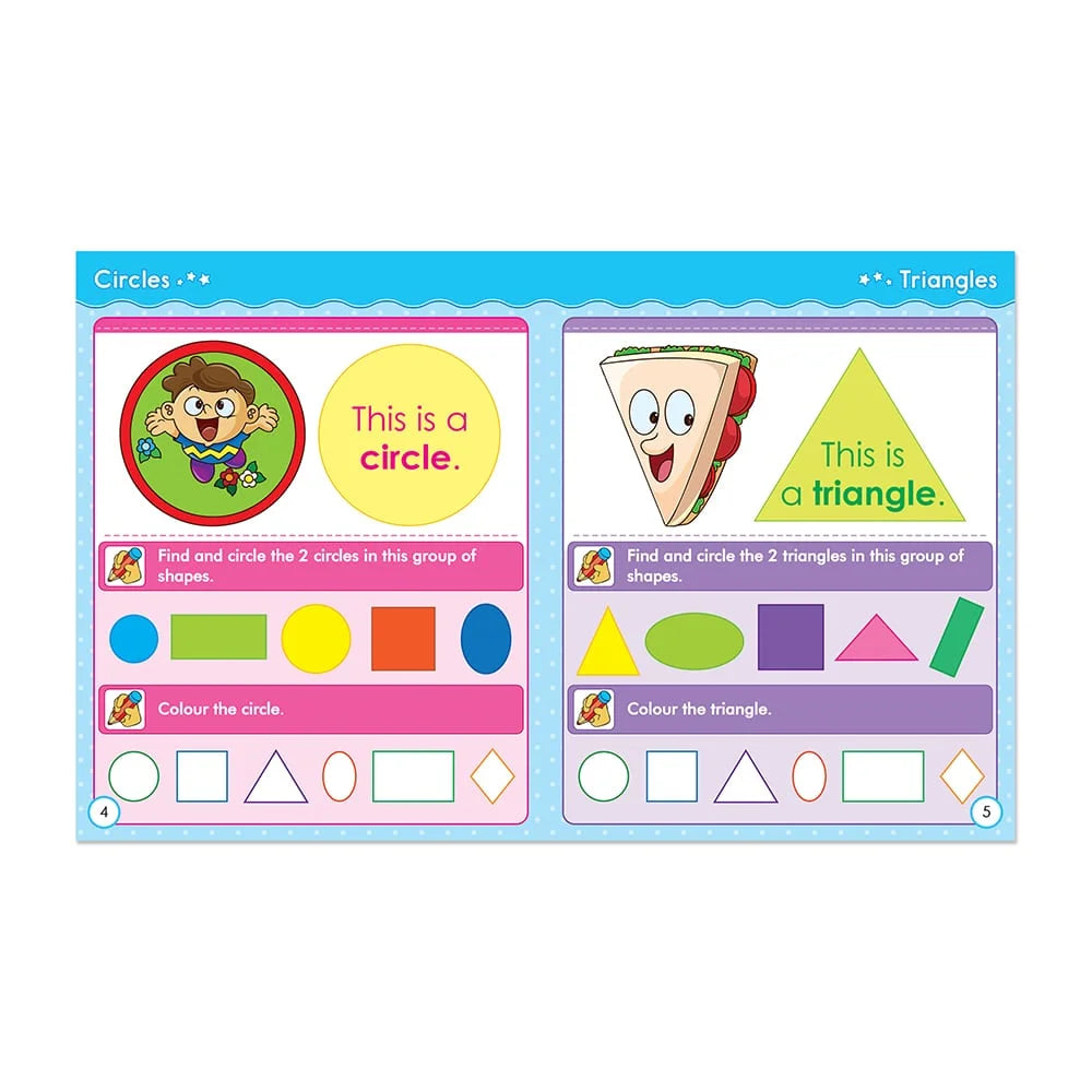 Colours & Shapes - Activity Book for kids in English
