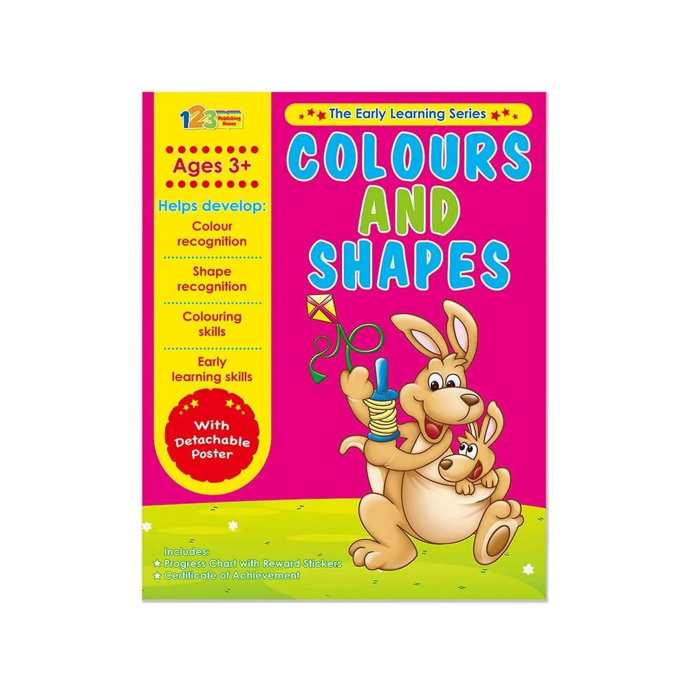 الألوان والأشكال - كتاب أنشطة وتمارين للأطفال باللغة الانجليزية