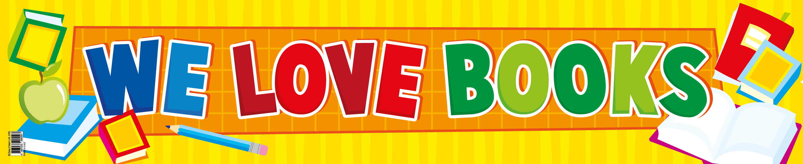 We Love Books – Banner in English