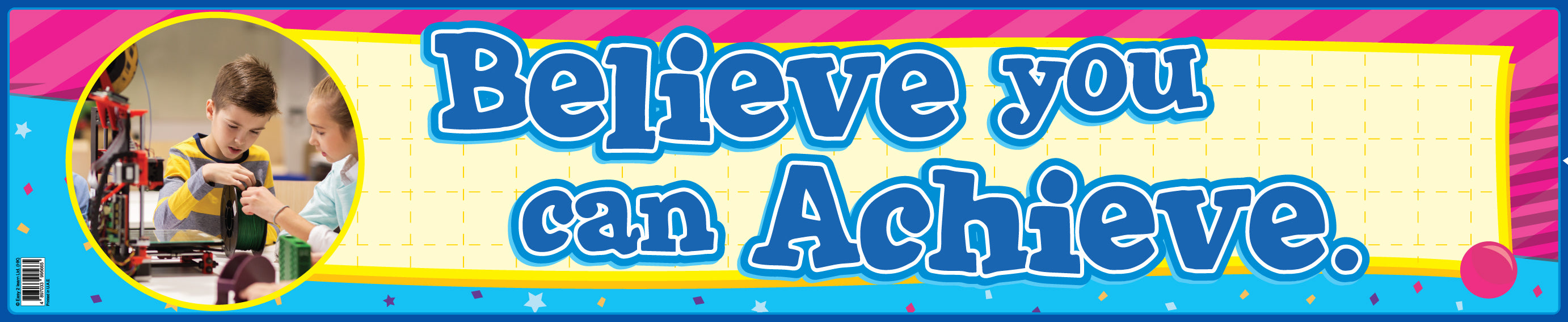 Believe You Can Achieve – Banner in English