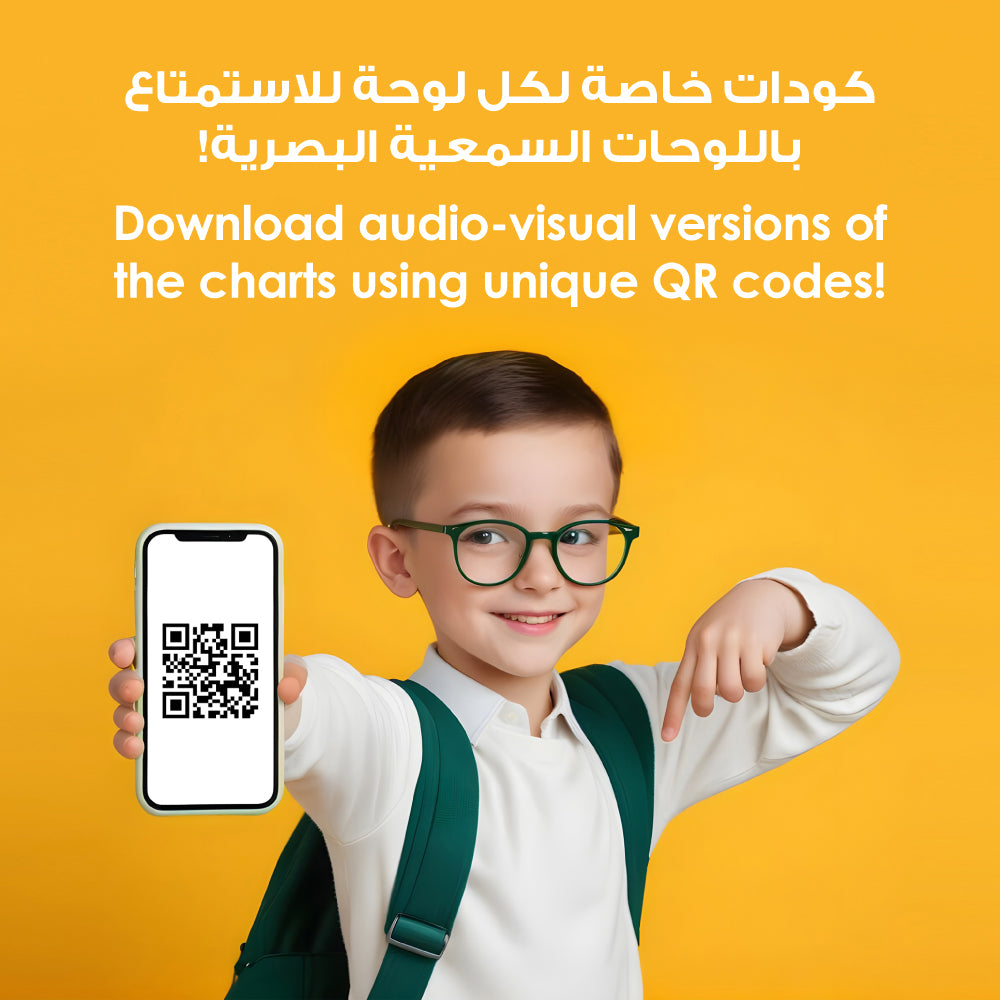 Moral Values 1 (6 Wall Charts) - Educational Wall Chart Pack in Arabic