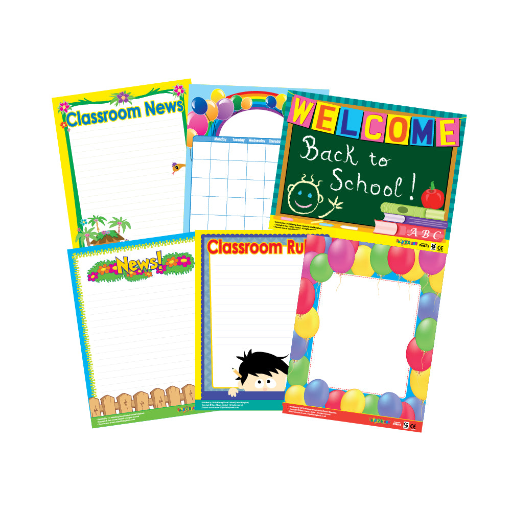 Welcome to Class (6 Wall Charts) - Educational Wall Chart Pack in English