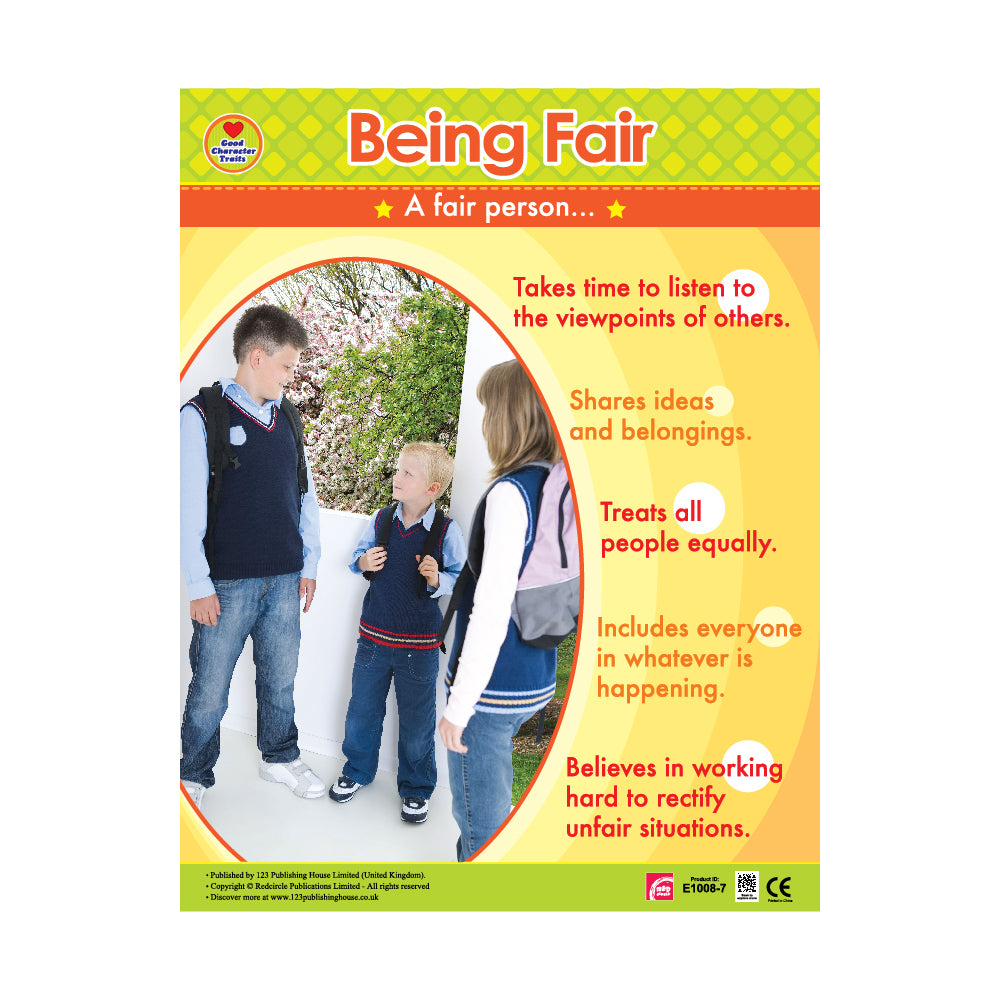 Being Fair - Wall Chart in English