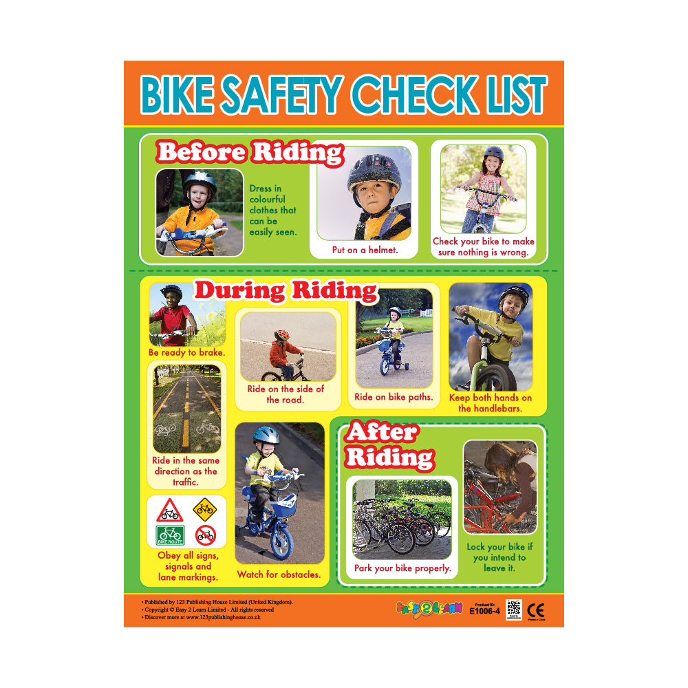 Safety Essentials (6 Wall Charts) - Educational Wall Chart Pack in English