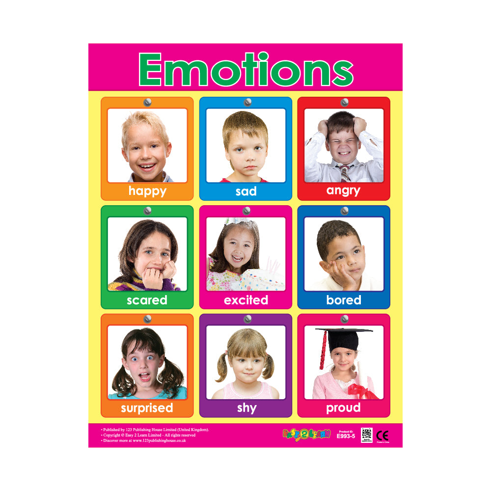 Emotions - Wall Chart in English