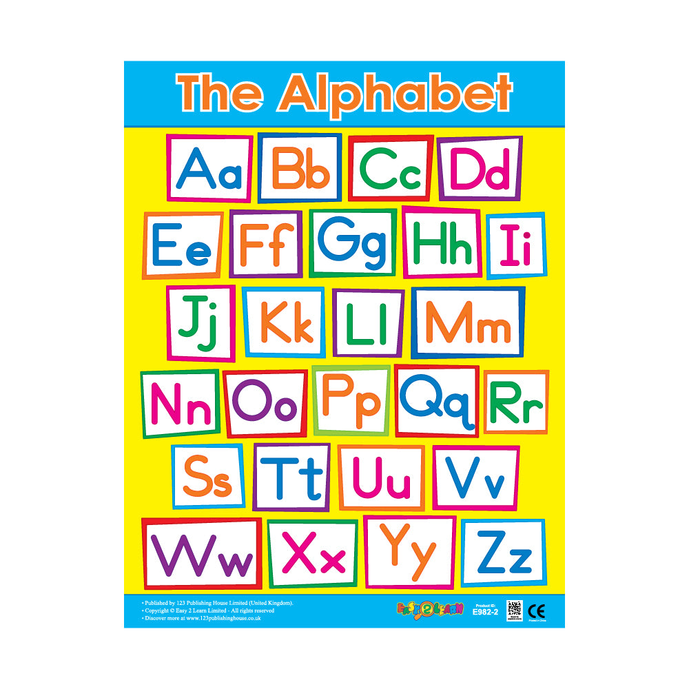 Early Learning Charts (6 Wall Charts) - Educational Wall Chart Pack in English