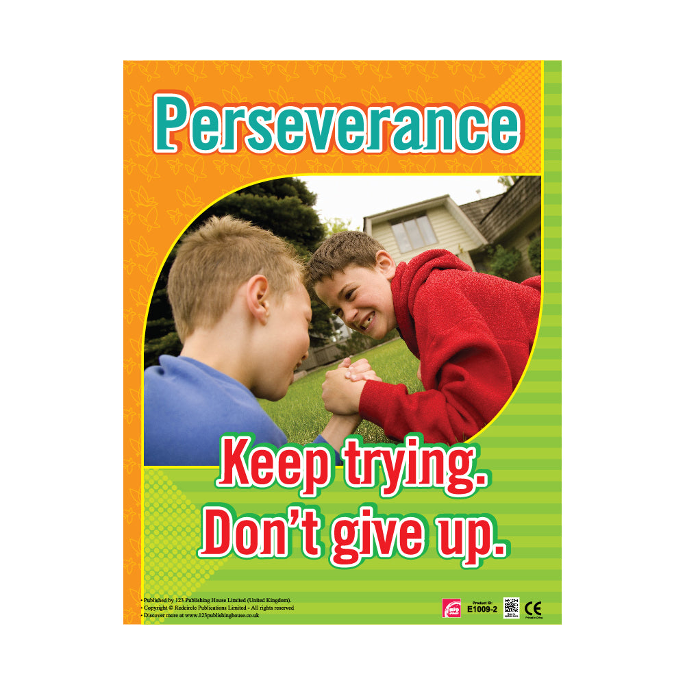 Perseverance - Wall Chart in English