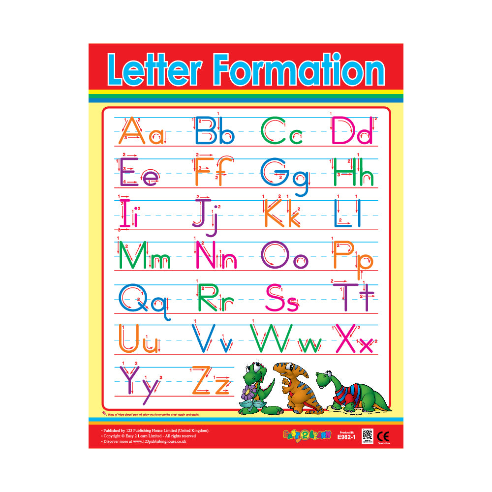 Letter Formation - Wall Chart in English