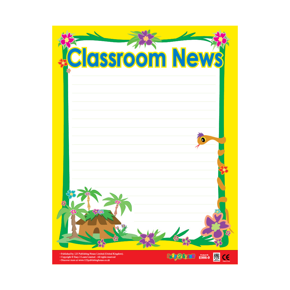 Classroom News – Write-on Chart