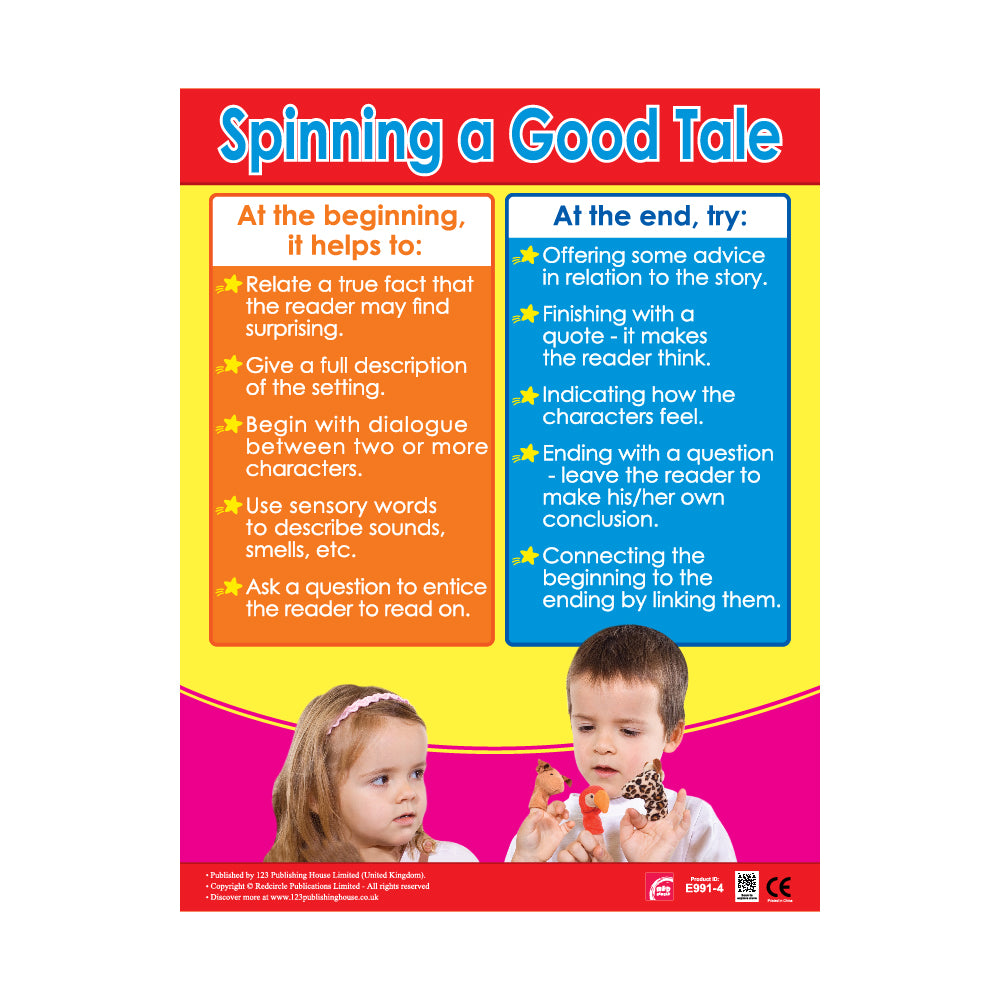 Writing Skills 2 (6 Wall Charts) - Educational Wall Chart Pack in English