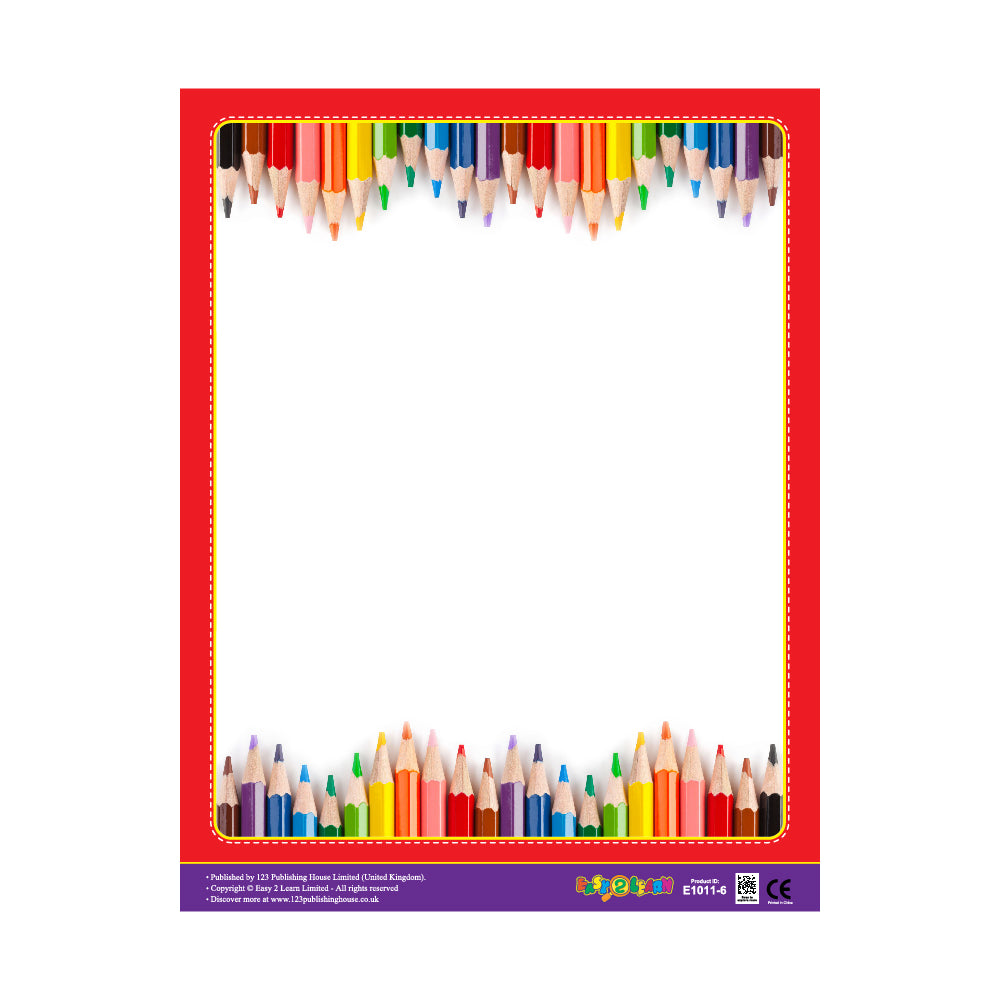 Write-On Charts (1) (6 Wall Charts) - Educational Wall Chart Pack in English