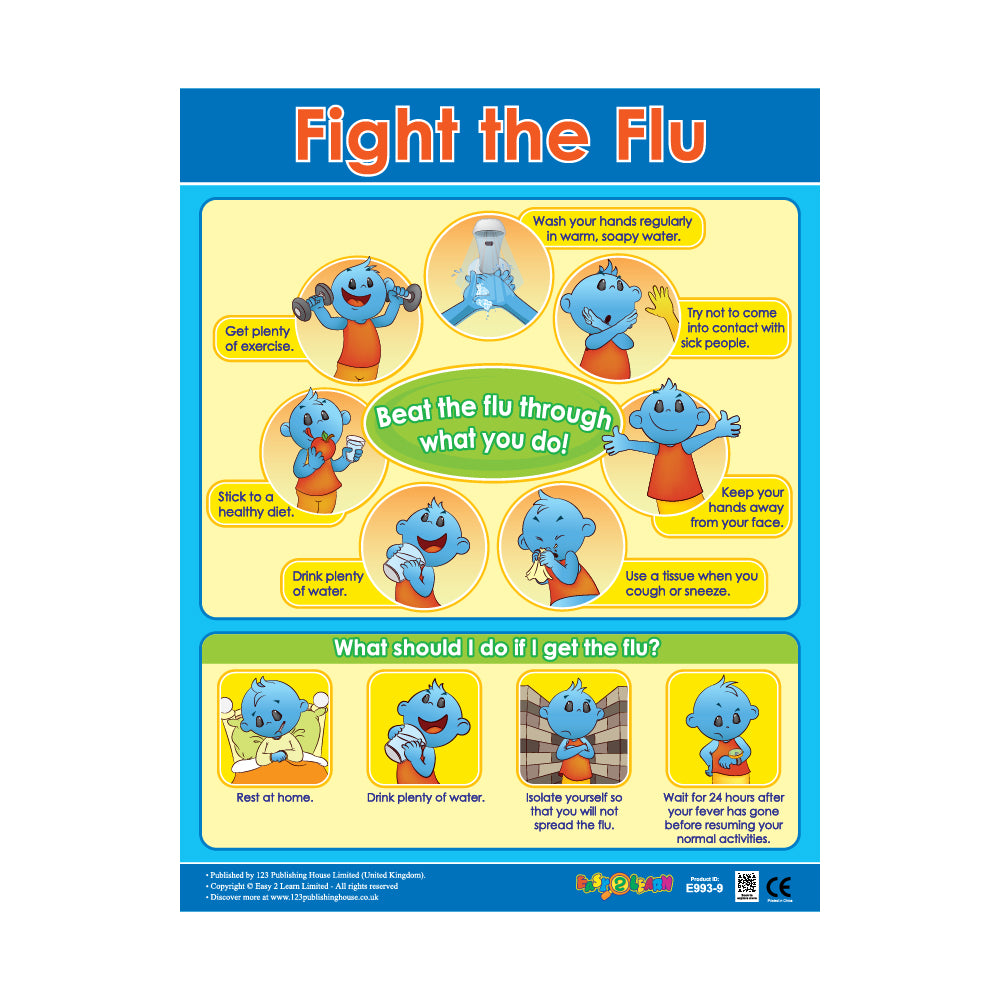 Fight the Flu - Wall Chart in English