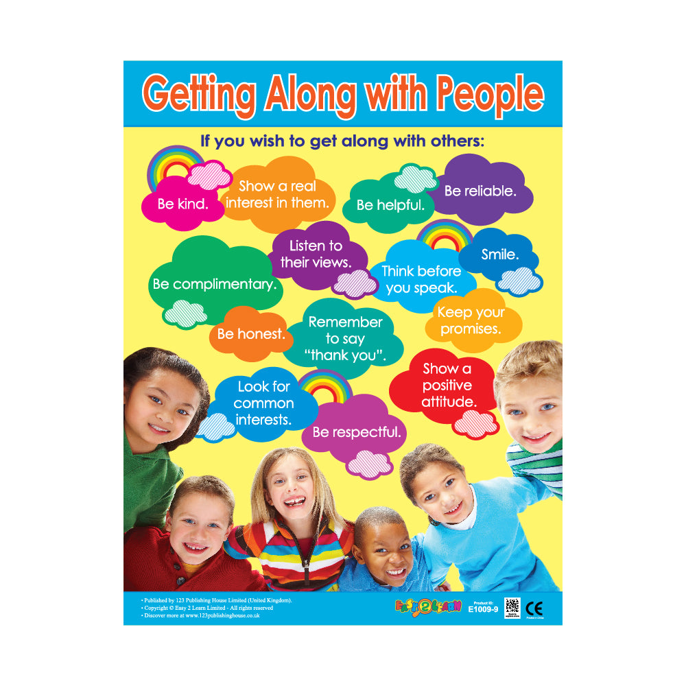 Getting Along with People - Wall Chart in English