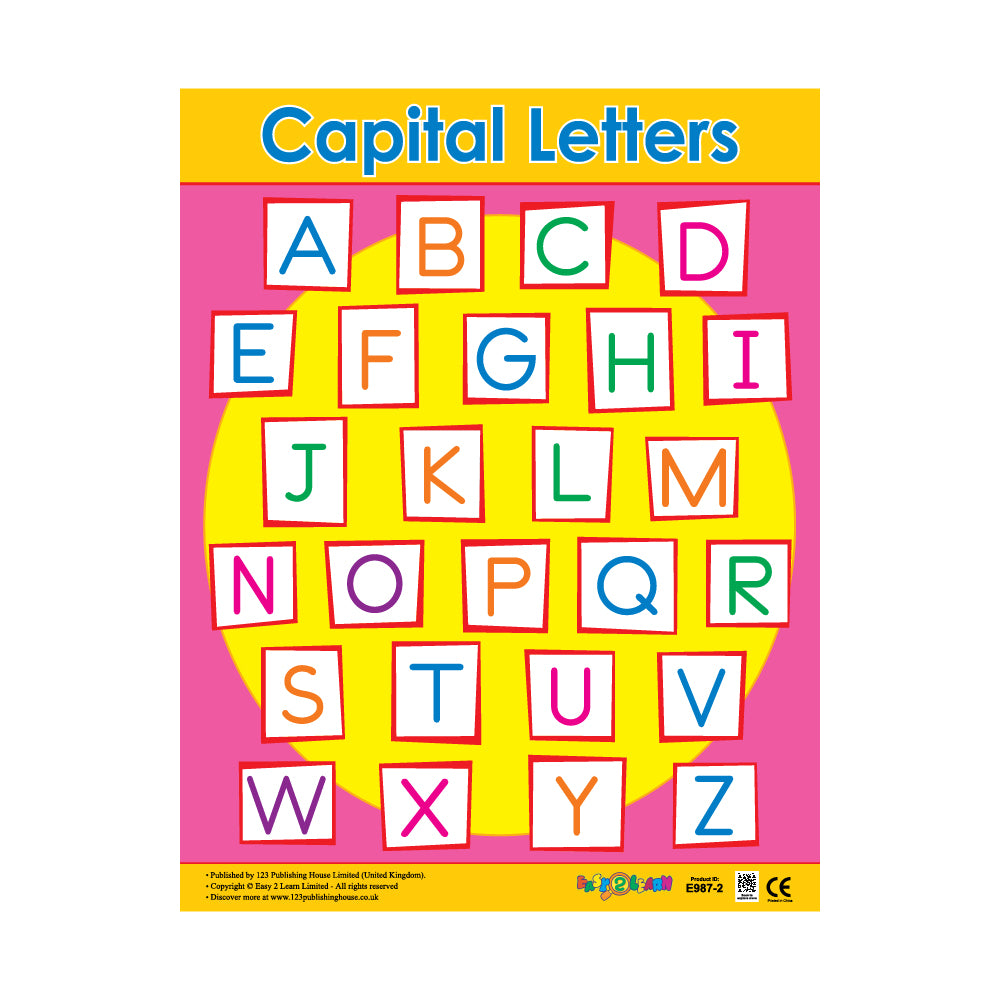 Capital Letters - Wall Chart in English