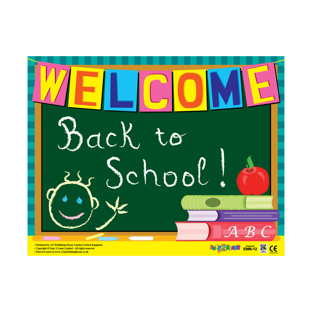 Welcome Back to School - Wall Chart in English