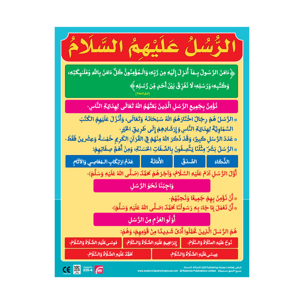 Creed and Jurisprudence (6 Wall Charts) - Educational Wall Chart Pack in Arabic