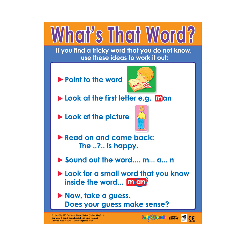 What's That Word? - Wall Chart in English