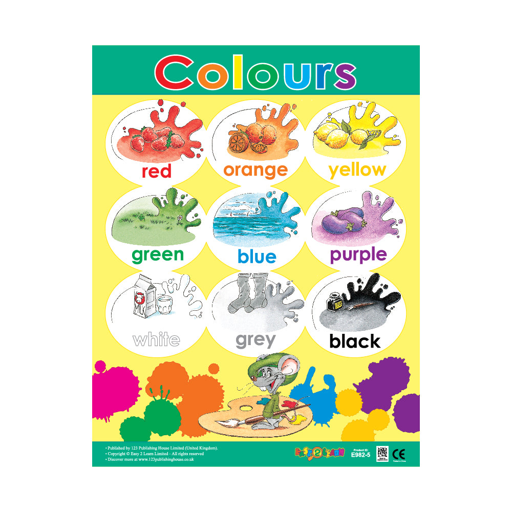 Preschool Charts (6 Wall Charts) - Educational Wall Chart Pack in English