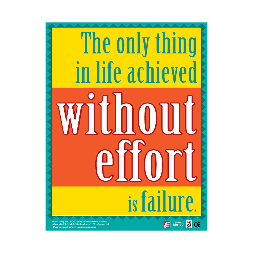 Importance of Effort - Wall Chart in English