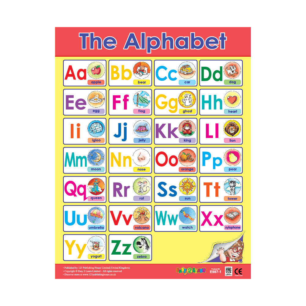 The Alphabet - Wall Chart in English