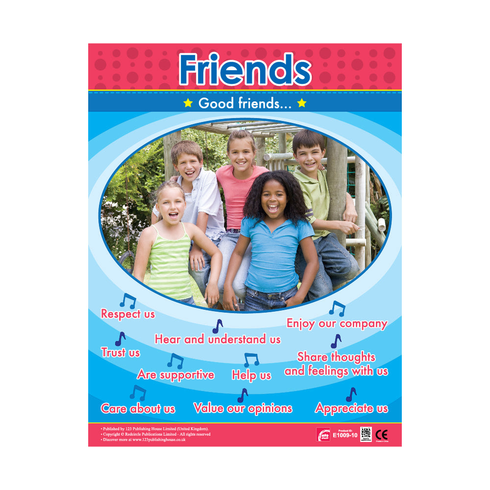 Friends Chart Grade R Friends - Wall Chart in English