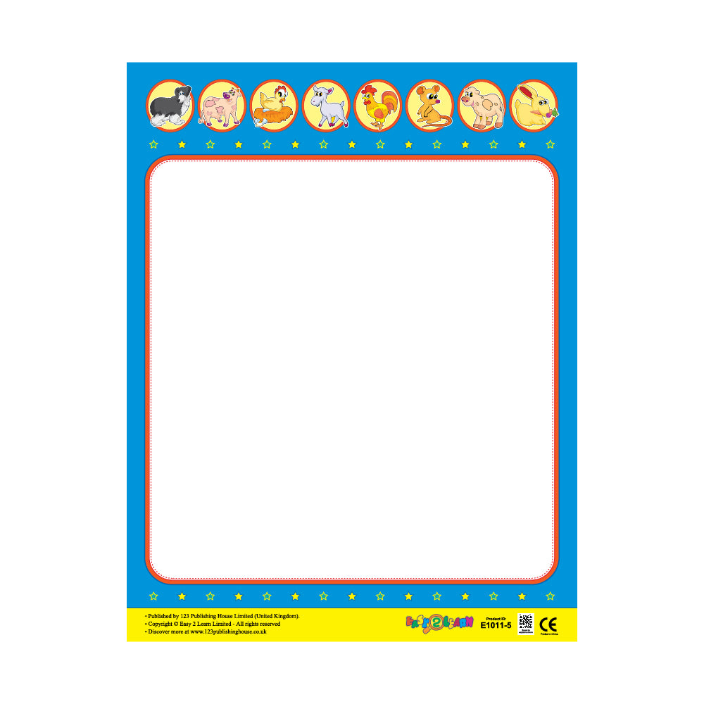 Write-On Charts (2) (6 Wall Charts) - Educational Wall Chart Pack in English