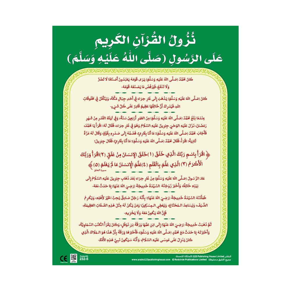 Our Prophet Muhammad (PBUH) (6 Wall Charts) - Educational Wall Chart Pack in Arabic