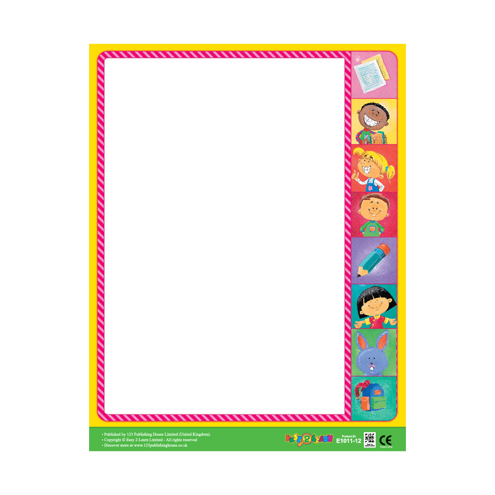 Write-On Charts (1) (6 Wall Charts) - Educational Wall Chart Pack in English