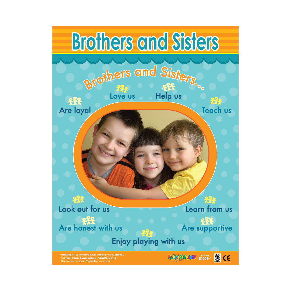 Brothers and Sisters - Wall Chart in English