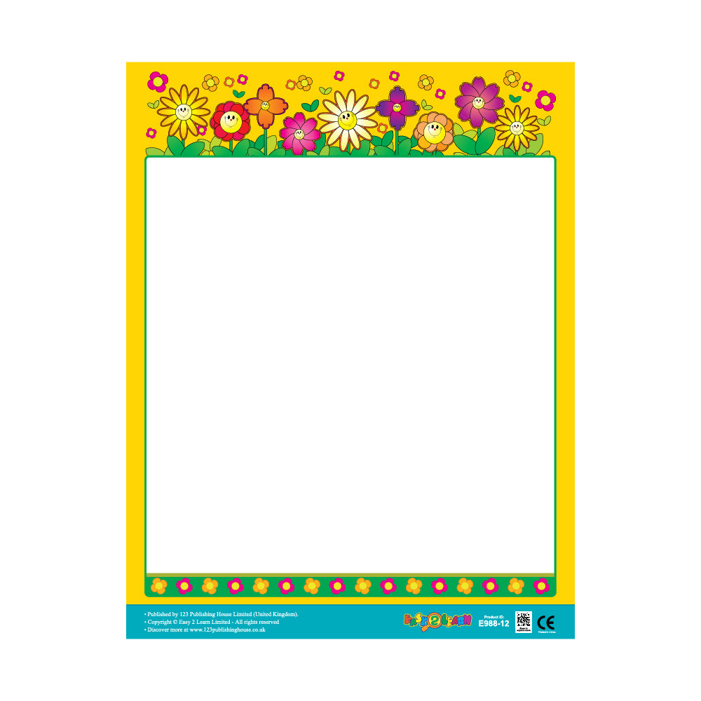 Flowers – Write-on Chart