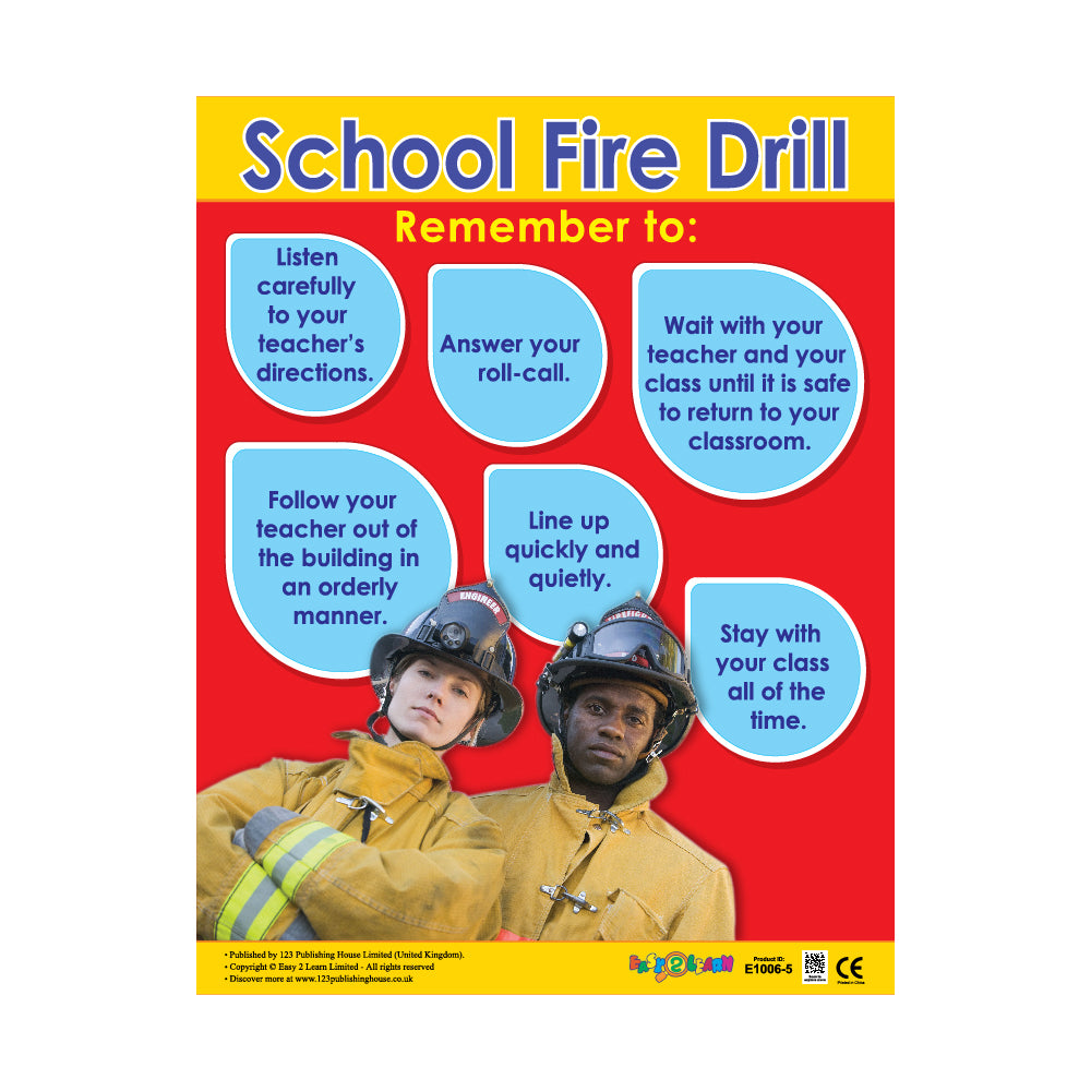 Safety Essentials (6 Wall Charts) - Educational Wall Chart Pack in English